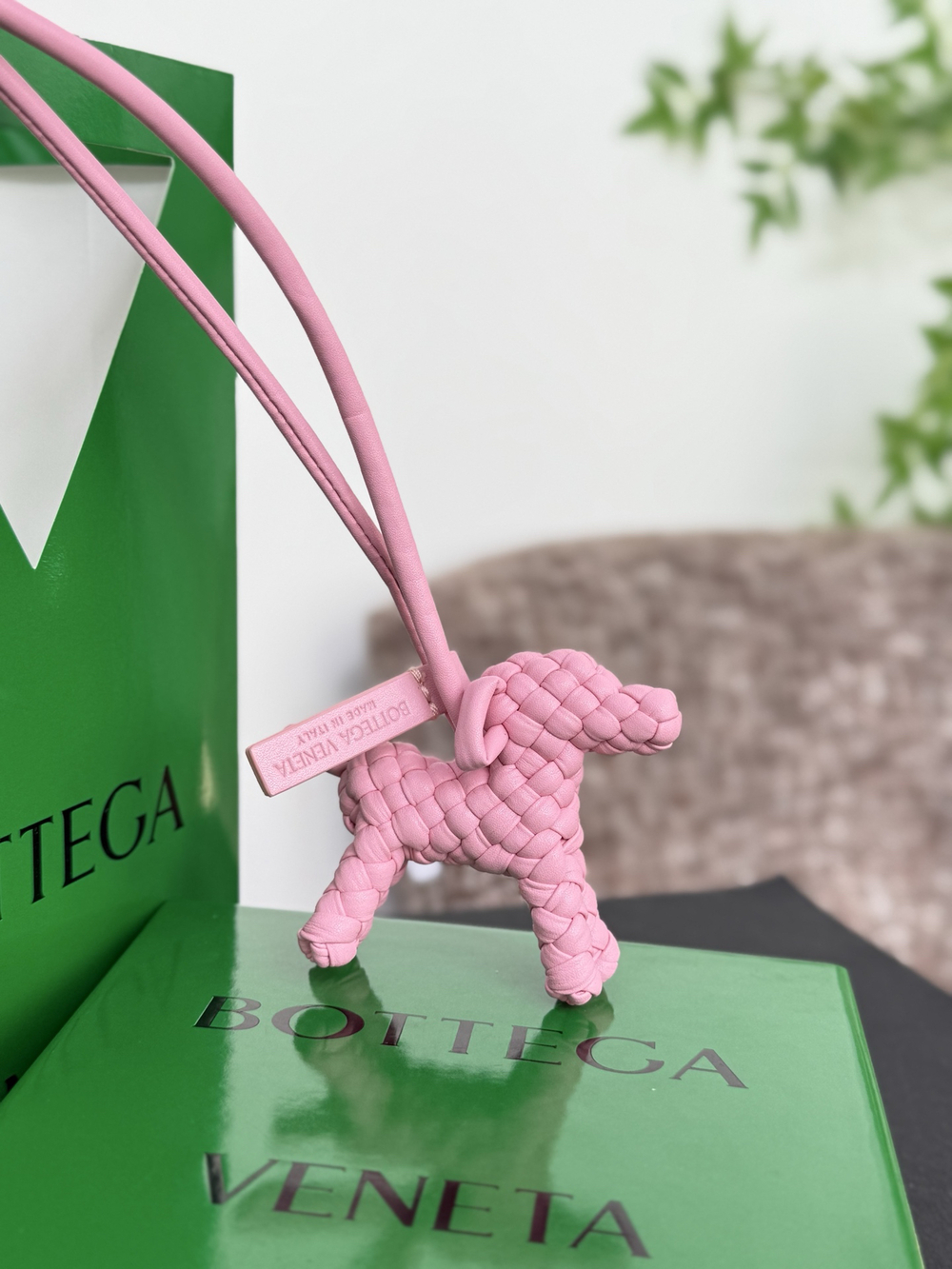Bottega Veneta dog charm